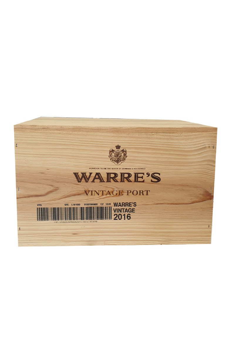 warre's vintage port 2016 (wooden case of 6)